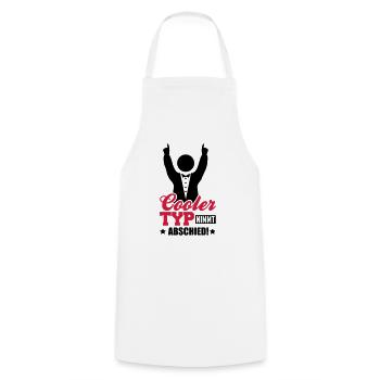 cooler_typ_nimmt_abschied_tj2 - Tablier de cuisine - blanc - Devant - AI Model Male 185 dark (185cm)
