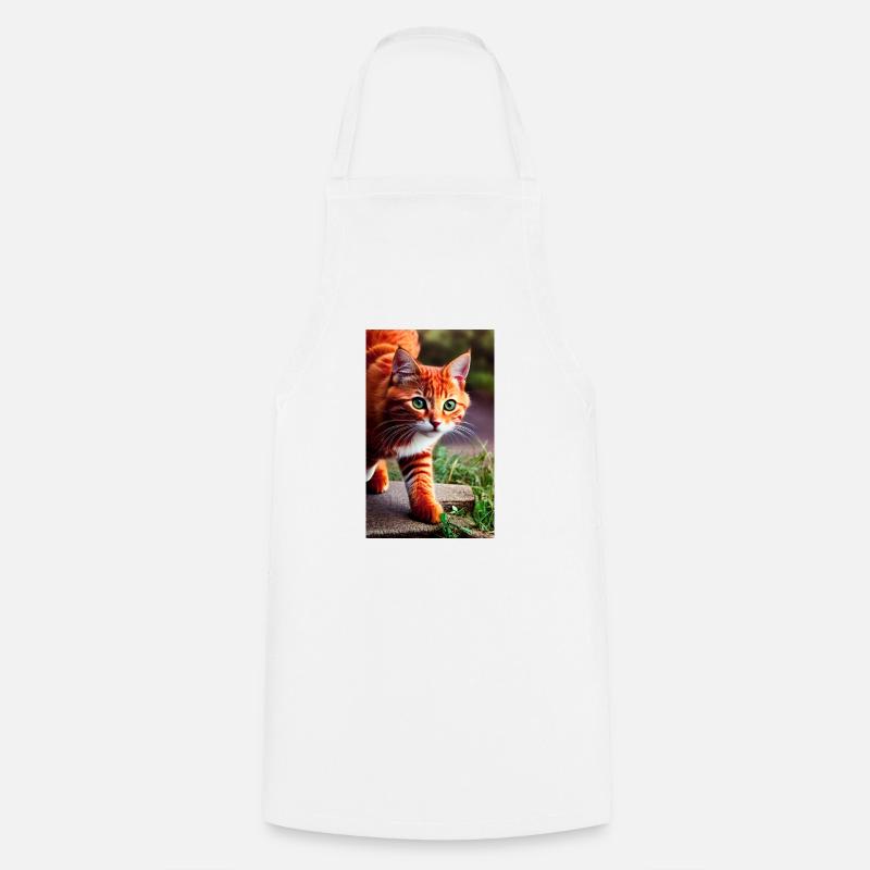Chaton - Tablier de cuisine - blanc