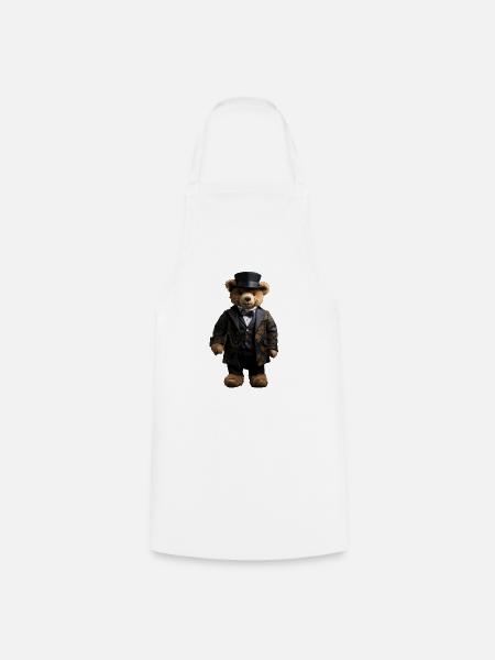 Clothes make the man, even with bears - Cooking Apron - white