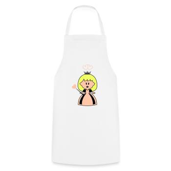 amour de princesse - Tablier de cuisine - blanc - Devant - AI Model Male 185 dark (185cm)