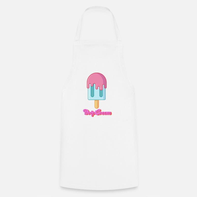 DripCream - Cooking Apron - white