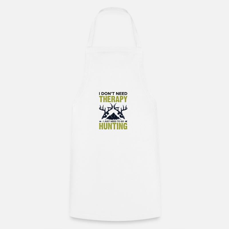 Chasse parce que - Tablier de cuisine - blanc