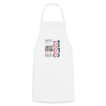 Limited Edition Since 1958 Birthday Vintage 1958 - Cooking Apron - white - Front - AI Model Male 185 dark (185cm)