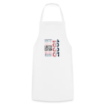 Edition limitée depuis 1935 Anniversaire Millésime 1935 - Tablier de cuisine - blanc - Devant - AI Model Male 185 dark (185cm)
