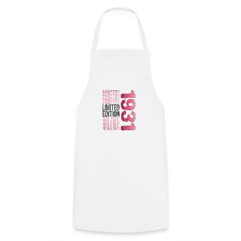 Limited Edition Since 1931 Birthday Vintage 1931 - Cooking Apron - white - Front - AI Model Male 185 dark (185cm)