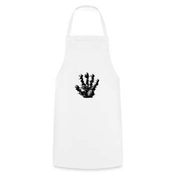 Creepy Kids Halloween Ghosts Mist Hand - Cooking Apron - white - Front - AI Model Male 185 dark (185cm)