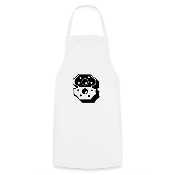 Number Eight - Cooking Apron - white - Front - AI Model Male 185 dark (185cm)