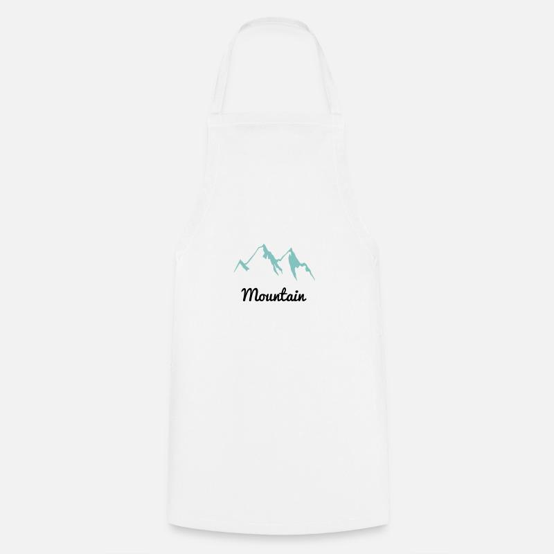 Mountain mountain landscape gift idea sport - Cooking Apron - white