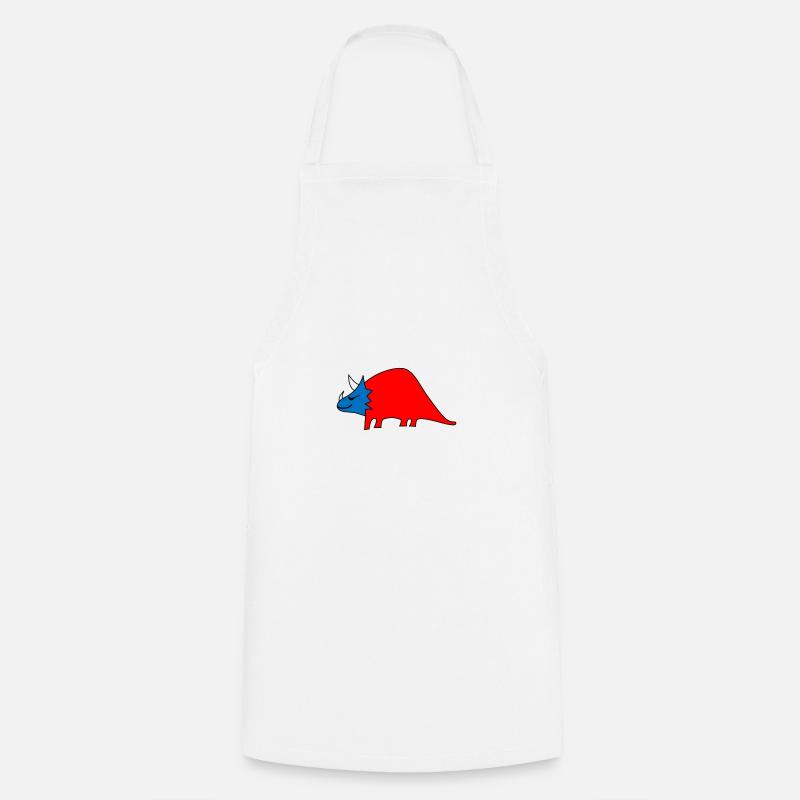 Dino Trizzi dans les couleurs de votre choix - Tablier de cuisine - blanc