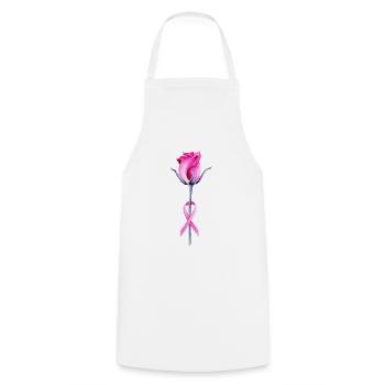 Octobre rose - Tablier de cuisine - blanc - Devant - AI Model Male 185 dark (185cm)