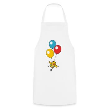 Poussin ballon - Tablier de cuisine - blanc - Devant - AI Model Male 185 dark (185cm)