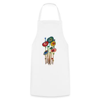 Fleur - Tablier de cuisine - blanc - Devant - AI Model Male 185 dark (185cm)