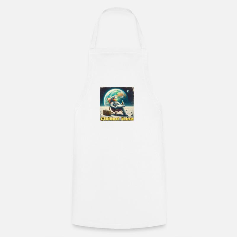 Chillout Zone Astronaut - Cooking Apron - white