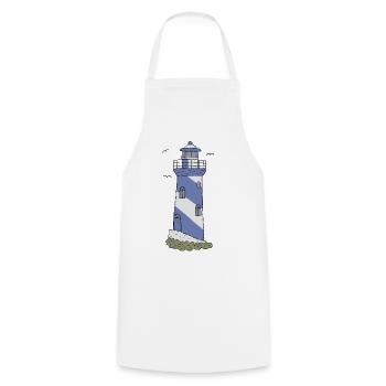 Blauer_Leuchtturm - Tablier de cuisine - blanc - Devant - AI Model Male 185 dark (185cm)