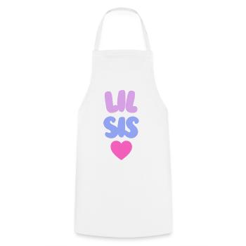 Lil Sis Love - Kochschürze - Weiß - Vorne - AI Model Male 185 dark (185cm)
