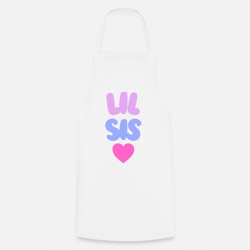 Lil Sis Love - Cooking Apron - white