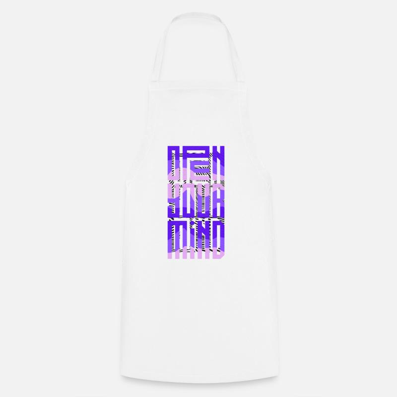 Neonblock-Gradient - Kochschürze - Weiß