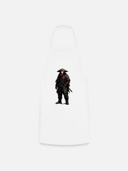 Pestdoktor Ninja Noir - Kochschürze - Weiß