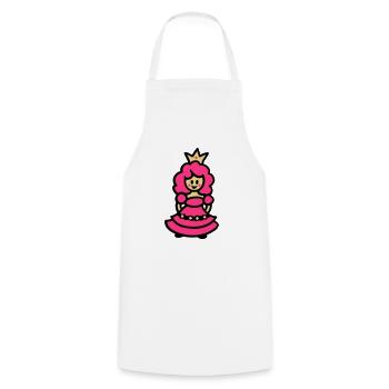 Princess - Cooking Apron - white - Front - AI Model Male 185 dark (185cm)
