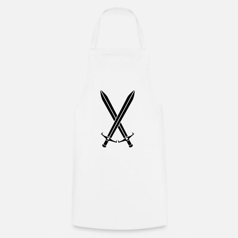 épées - Tablier de cuisine - blanc