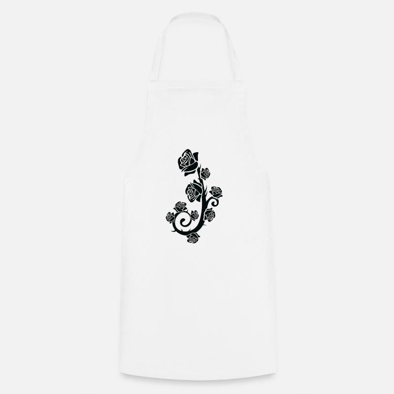 Rose noire, rose noire - Tablier de cuisine - blanc