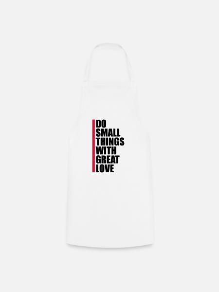 Zitat do small things - Kochschürze - Weiß