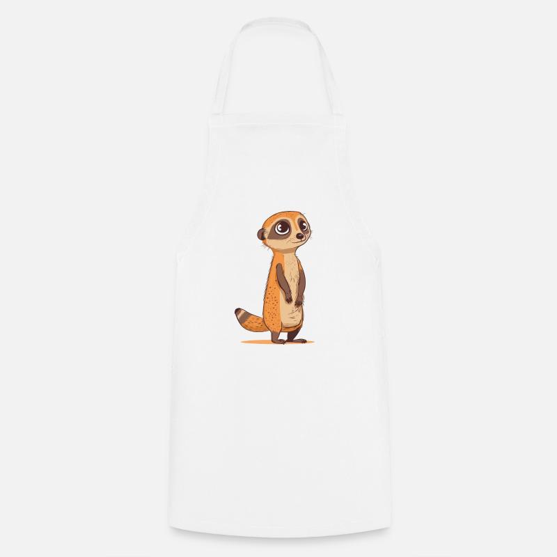 suricate mignon - Tablier de cuisine - blanc