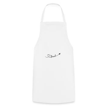 Amour de voyage avec avion - Tablier de cuisine - blanc - Devant - AI Model Male 185 dark (185cm)