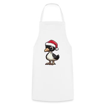 Bouquet Christmas - Cooking Apron - white - Front - AI Model Male 185 dark (185cm)