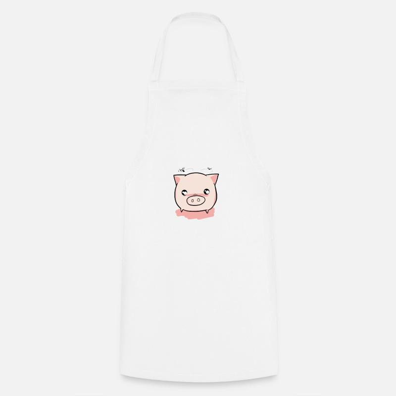 Pig piglets - Cooking Apron - white