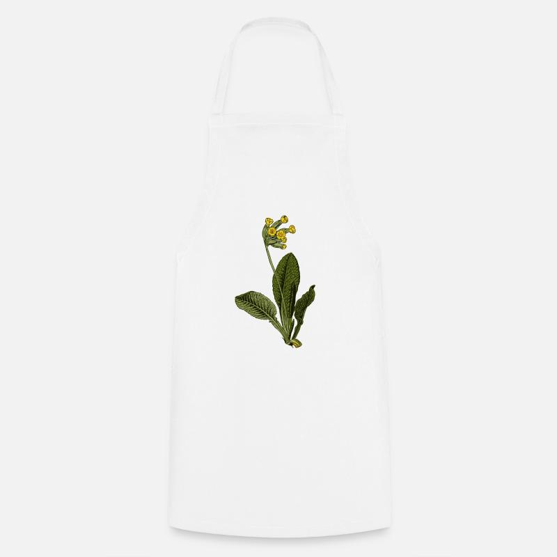 Primula veris - Cooking Apron - white