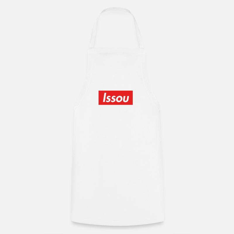 ISSOU risitas - Tablier de cuisine - blanc