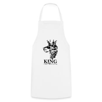 Gordon Setter King of everything Dog Wilsigns - Cooking Apron - white - Front - AI Model Male 185 dark (185cm)