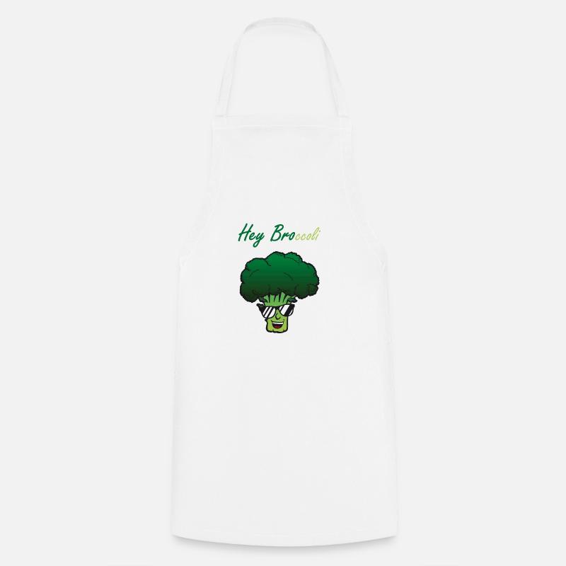 Bro Broccoli - Kochschürze - Weiß