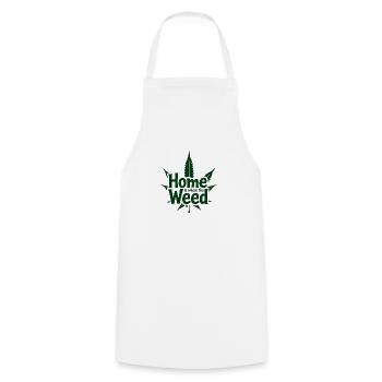 Home is where the Weed is - Kochschürze - Weiß - Vorne - AI Model Male 185 dark (185cm)