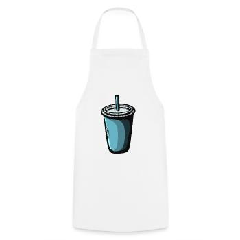 To Go Shake boisson au café - Tablier de cuisine - blanc - Devant - AI Model Male 185 dark (185cm)