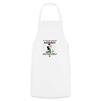 You are doing a great job 1st mothers day - Cooking Apron - white - Front - AI Model Male 185 dark (185cm)