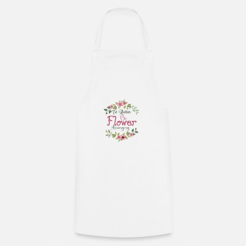 Arrangement de fleurs Fleurs Fleuriste Arrangement de fleurs - Tablier de cuisine - blanc