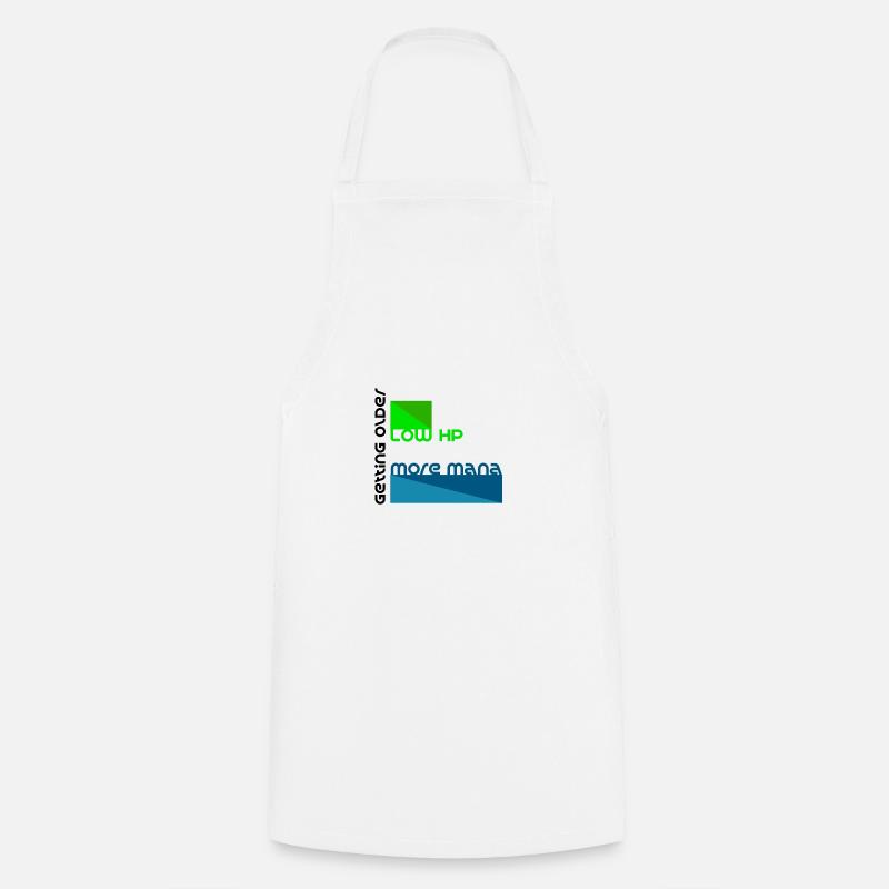 As you get older ... as a computer game graphic - Cooking Apron - white