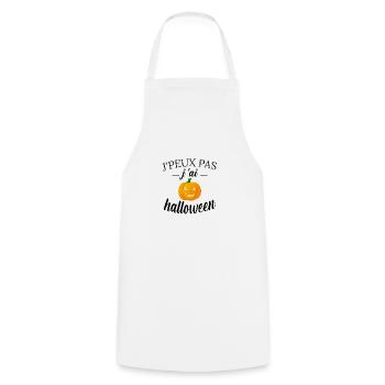Tshirt Halloween j'peux pas j'ai Halloween - Tablier de cuisine - blanc - Devant - AI Model Male 185 dark (185cm)