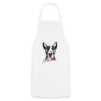 BULL TERRIER dog dogs Wilsigns - Cooking Apron - white - Front - AI Model Male 185 dark (185cm)