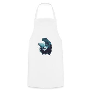 Parrot Bird Macaw Wilderness - Cooking Apron - white - Front - AI Model Male 185 dark (185cm)
