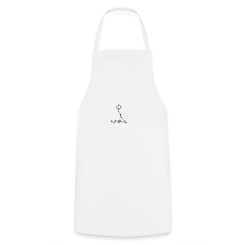 Zodiac Poissons noir - Tablier de cuisine - blanc - Devant - AI Model Male 185 dark (185cm)