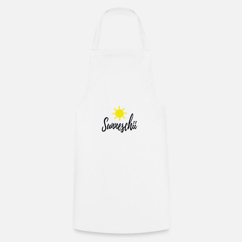 Sunneschii dialect Swiss German Sunshine - Cooking Apron - white