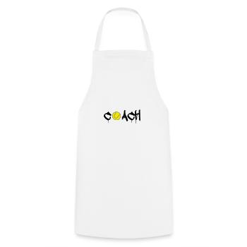 tennis coach - Cooking Apron - white - Front - AI Model Male 185 dark (185cm)