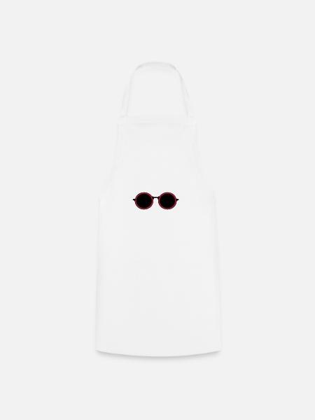 runde Sonnenbrille 812 - Kochschürze - Weiß