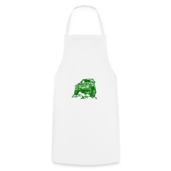 jeep - Cooking Apron - white - Front - AI Model Male 185 dark (185cm)