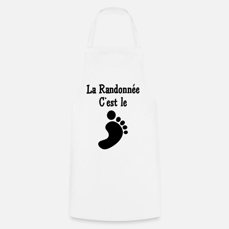 La Randonnée c'est le pied ! - Tablier de cuisine - blanc