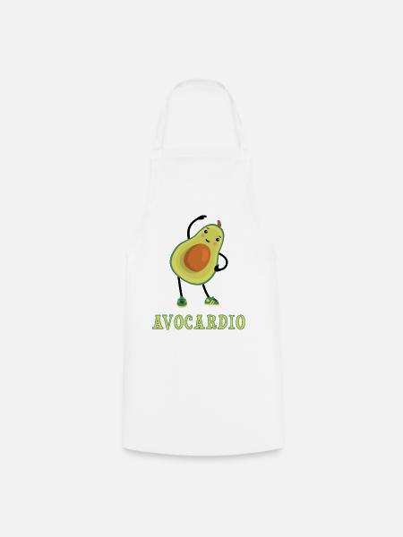 Avocardio lustig - Kochschürze - Weiß