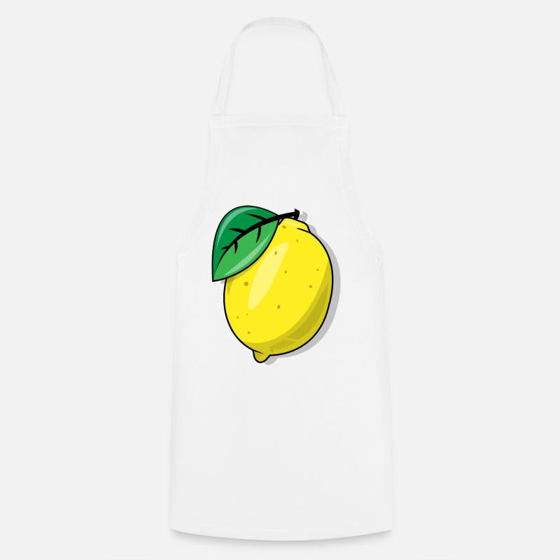 lemon - Cooking Apron - white